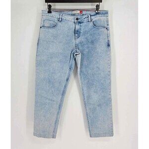 Cherokee American Standard Stretch Skinny Light Washed Blue Jean Capri 32